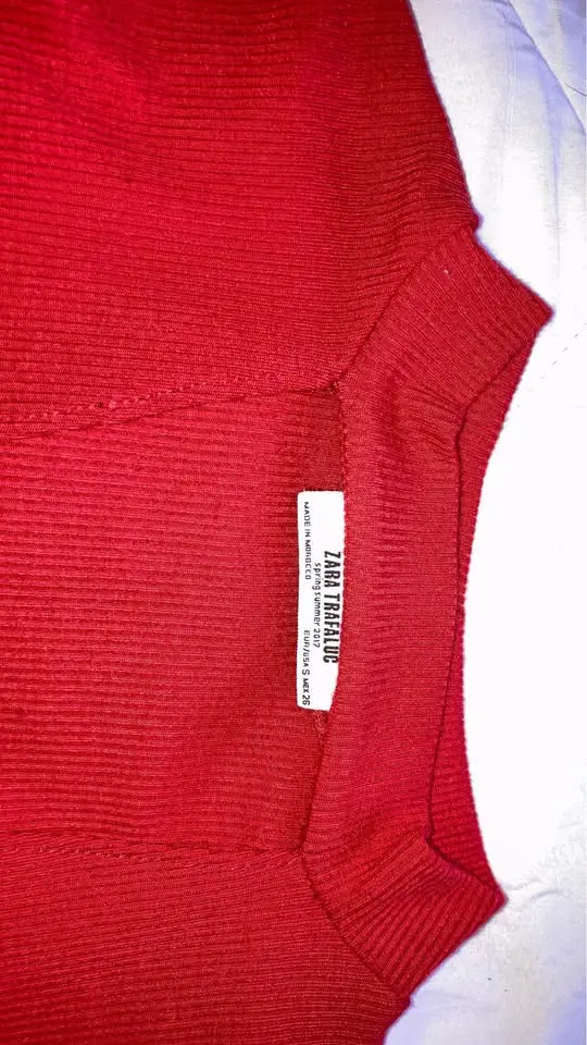 Polera Zara manga larga escote V - 3