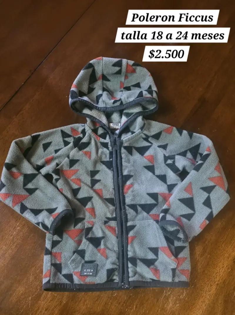 Polerón Fleece Ficcus para Niños 18-24 Meses