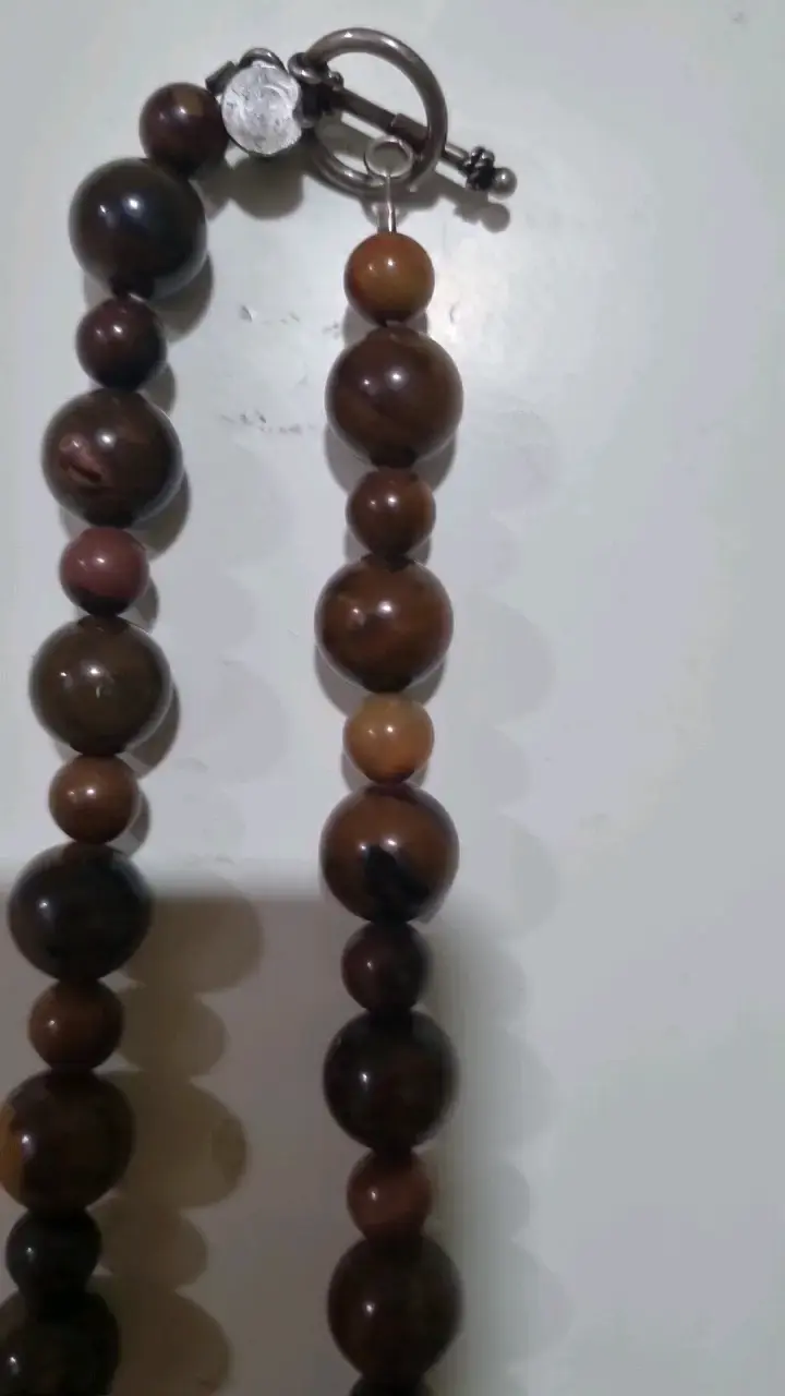 Collar de cuentas de piedra natural - 4