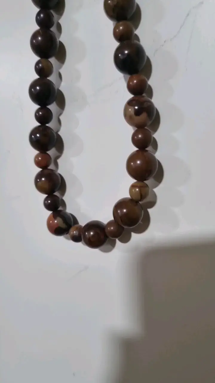 Collar de cuentas de piedra natural - 5