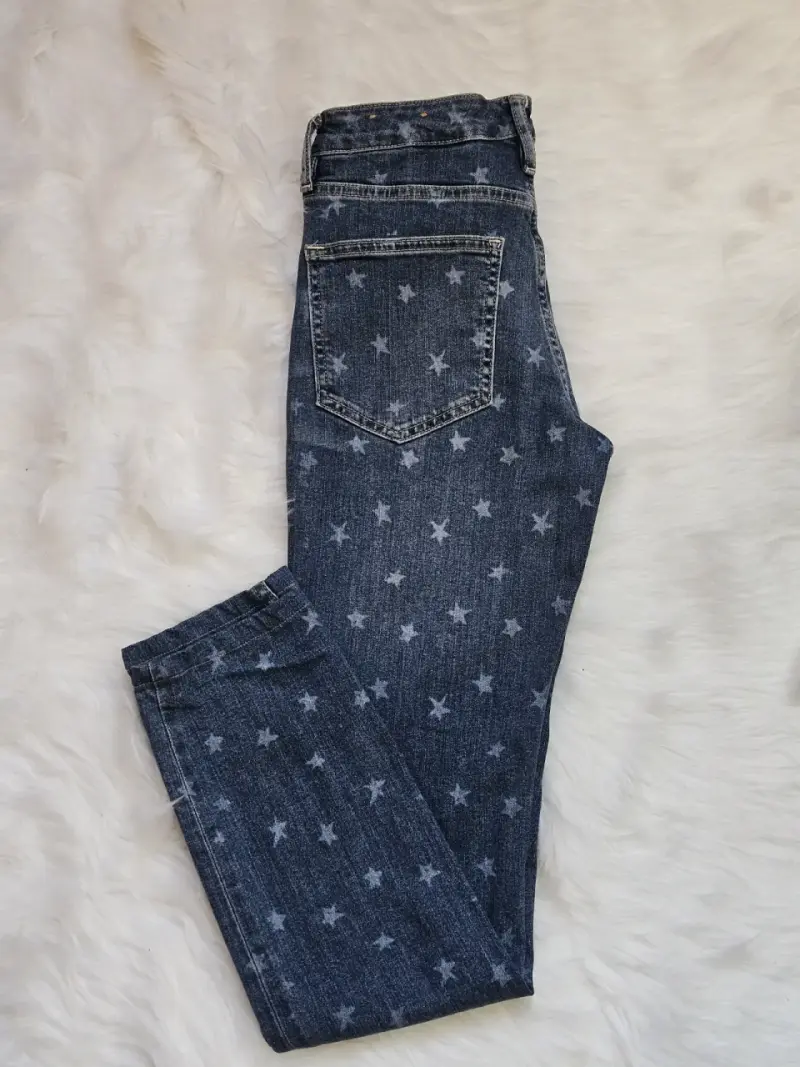 Jeans de niña con estampado de estrellas - 2