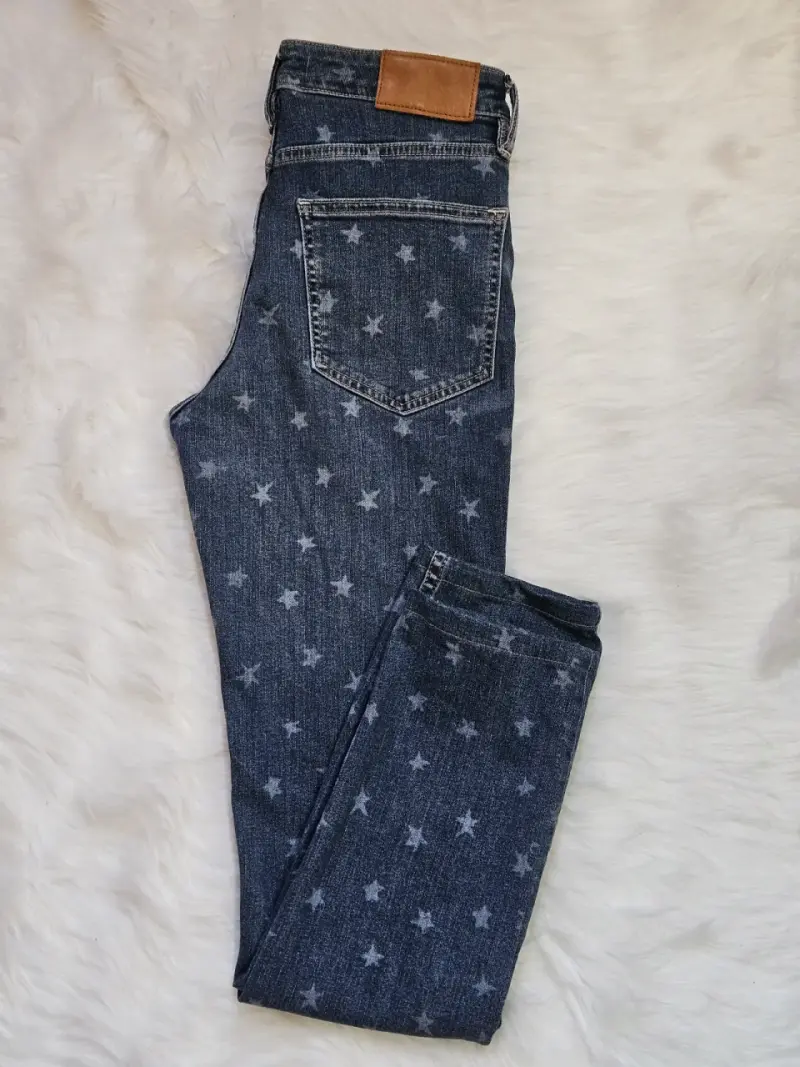 Jeans de niña con estampado de estrellas - 3
