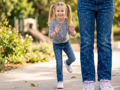 Jeans de niña con estampado de estrellas - miniatura 6