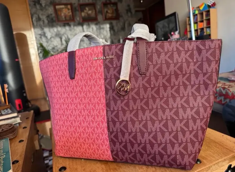 Bolso tote bicolor Michael Kors con logo - 5