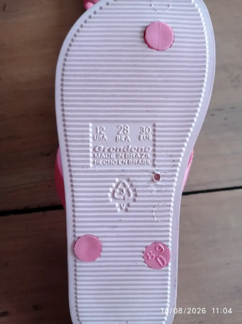 Sandalias Havaianas Rosadas para niña - 2