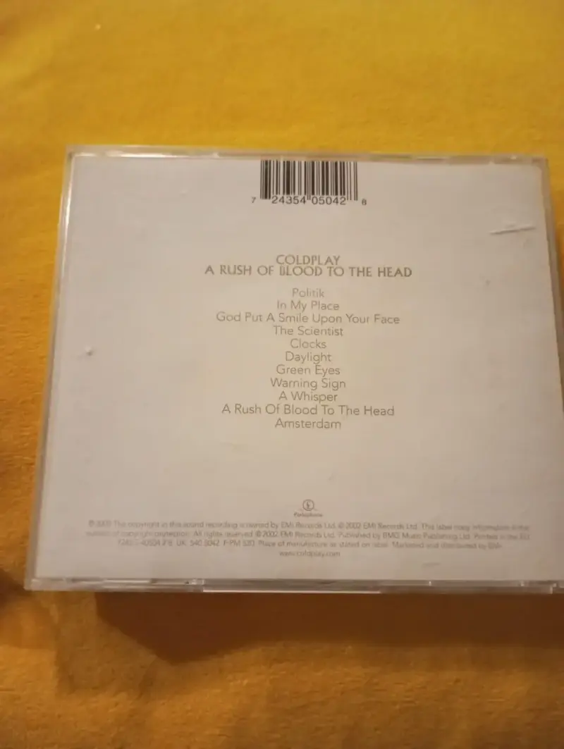 CD Coldplay - A Rush Of Blood To The Head (Álbum O - 2