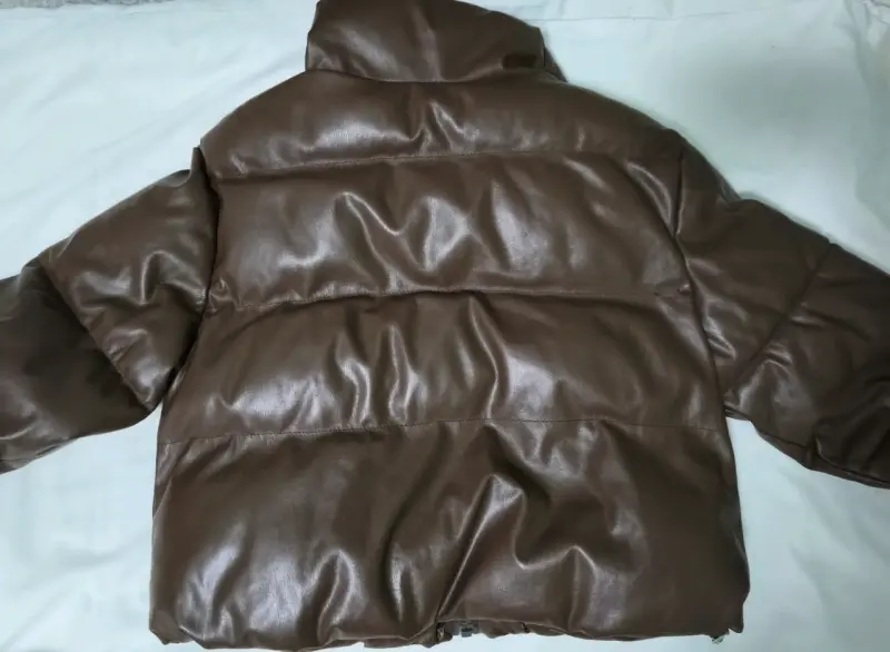 Puffa eco cuero café - 5