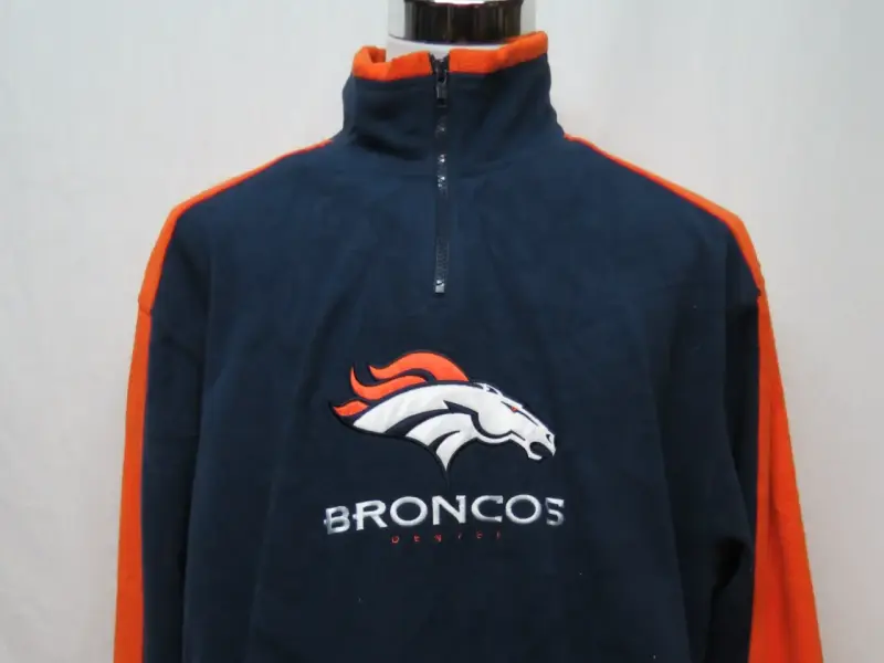 Poler贸n Denver Broncos azul y naranja talla XL NFL - 2
