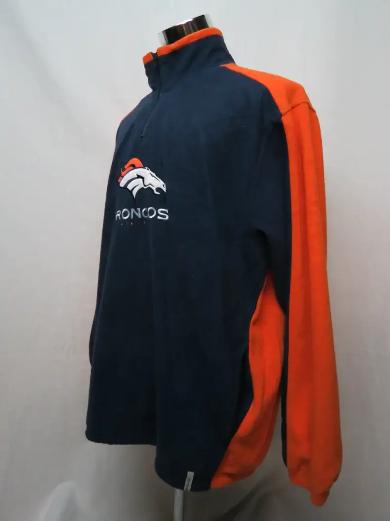 Poler贸n Denver Broncos azul y naranja talla XL NFL - 3