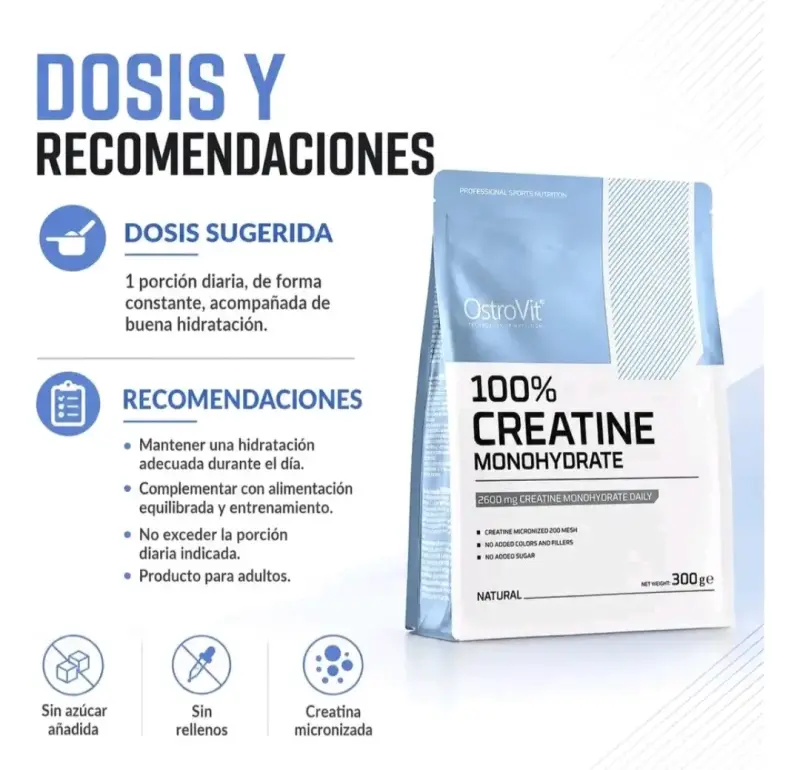 Creatina Monohydrate Ostrovit 300g - 2