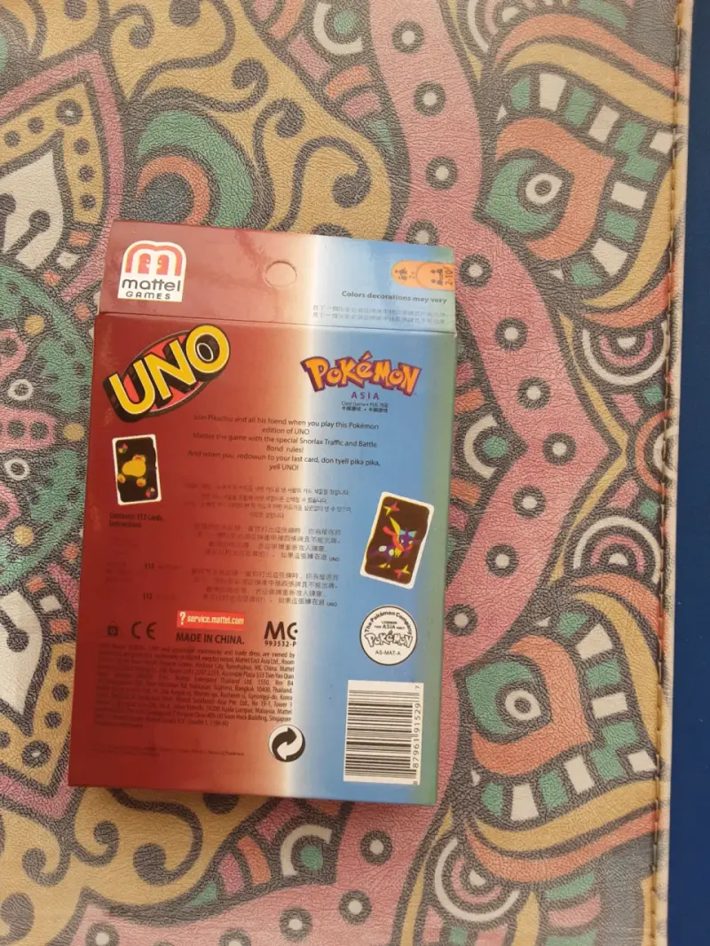 Juego de cartas UNO Pokémon + mini pokebola - 3