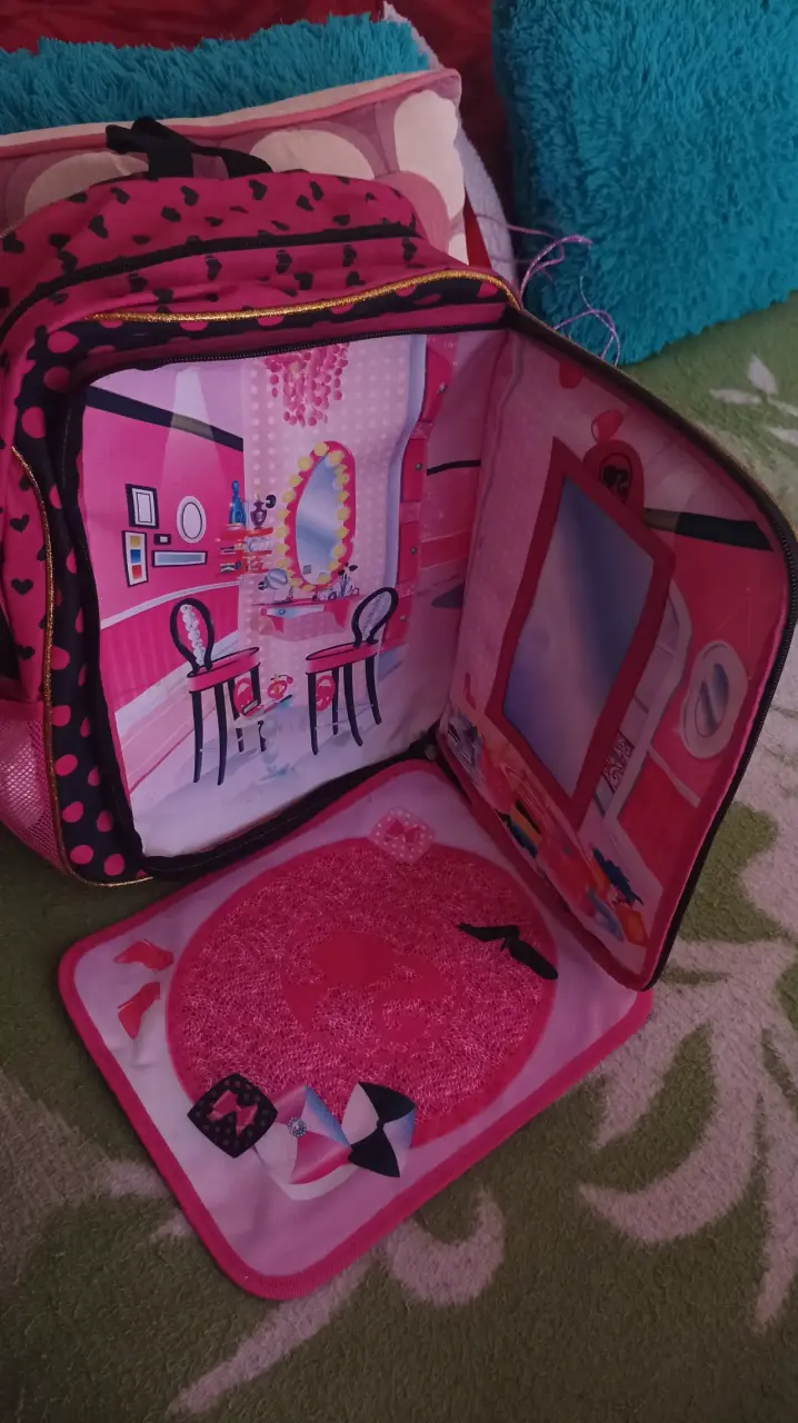 Mochila Barbie rosa - 4