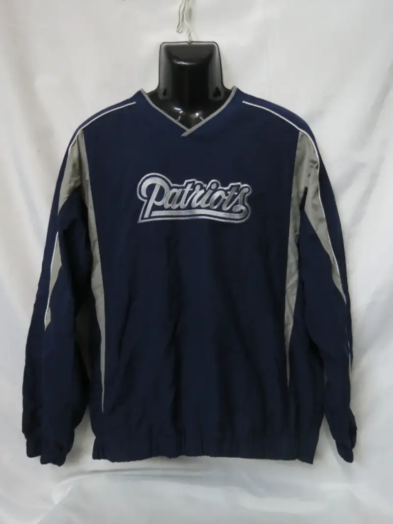 Cortaviento azul Patriots para hombre NFL Talla L - 1