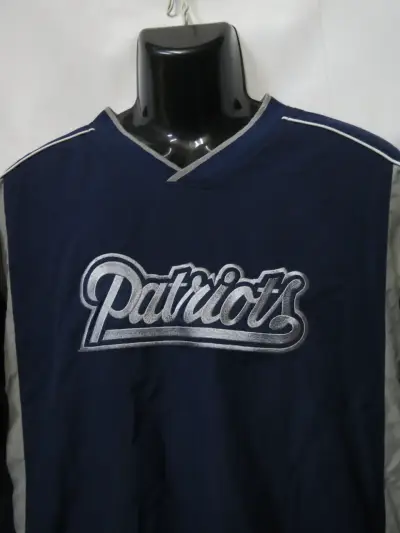 Cortaviento azul Patriots para hombre NFL Talla L - miniatura 2