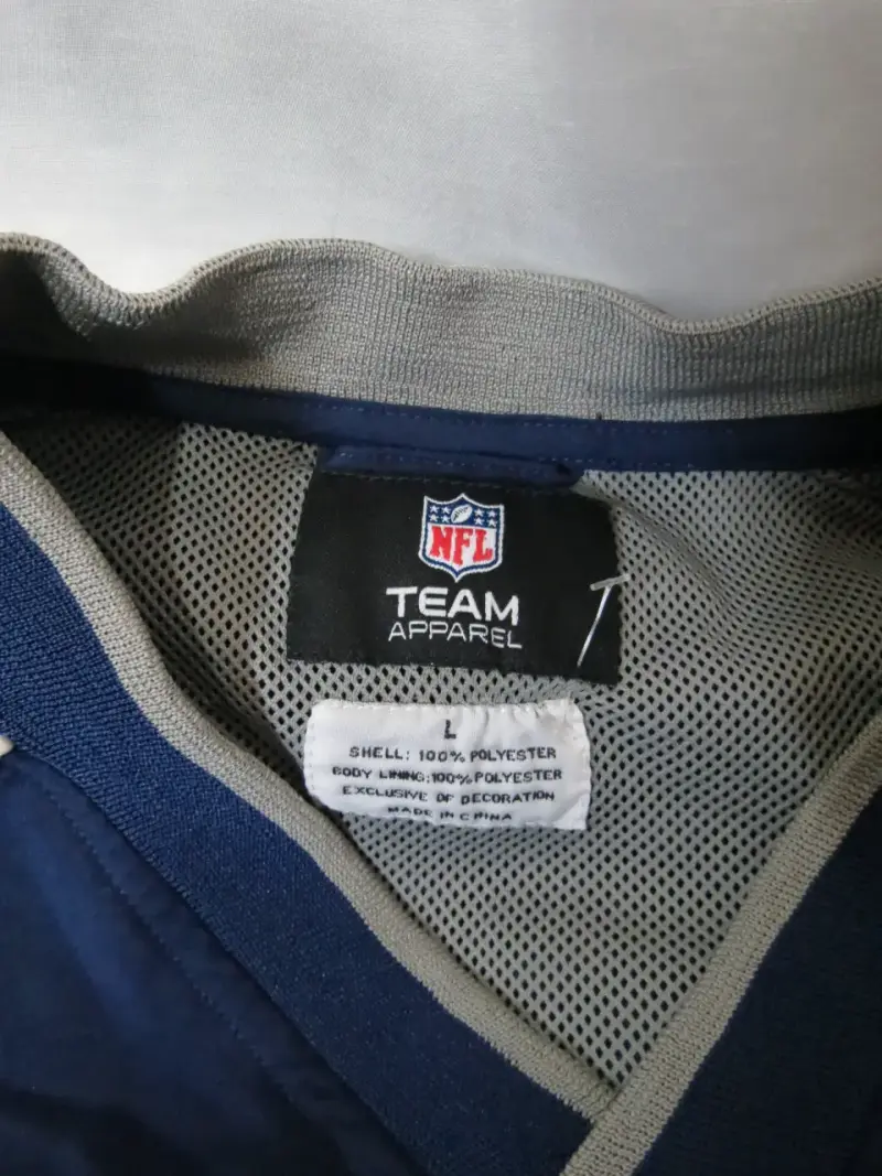 Cortaviento azul Patriots para hombre NFL Talla L - 6