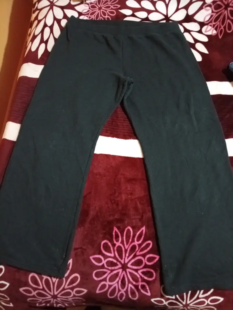 Pantalones negros de algodón para mujer - 1