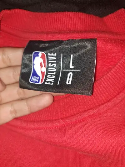 Polerón rojo Chicago Bulls NBA talla L - miniatura 3