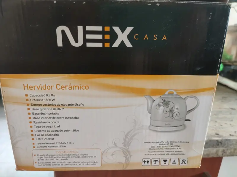 Hervidor Eléctrico de Cerámica NEX 0.8L - 2