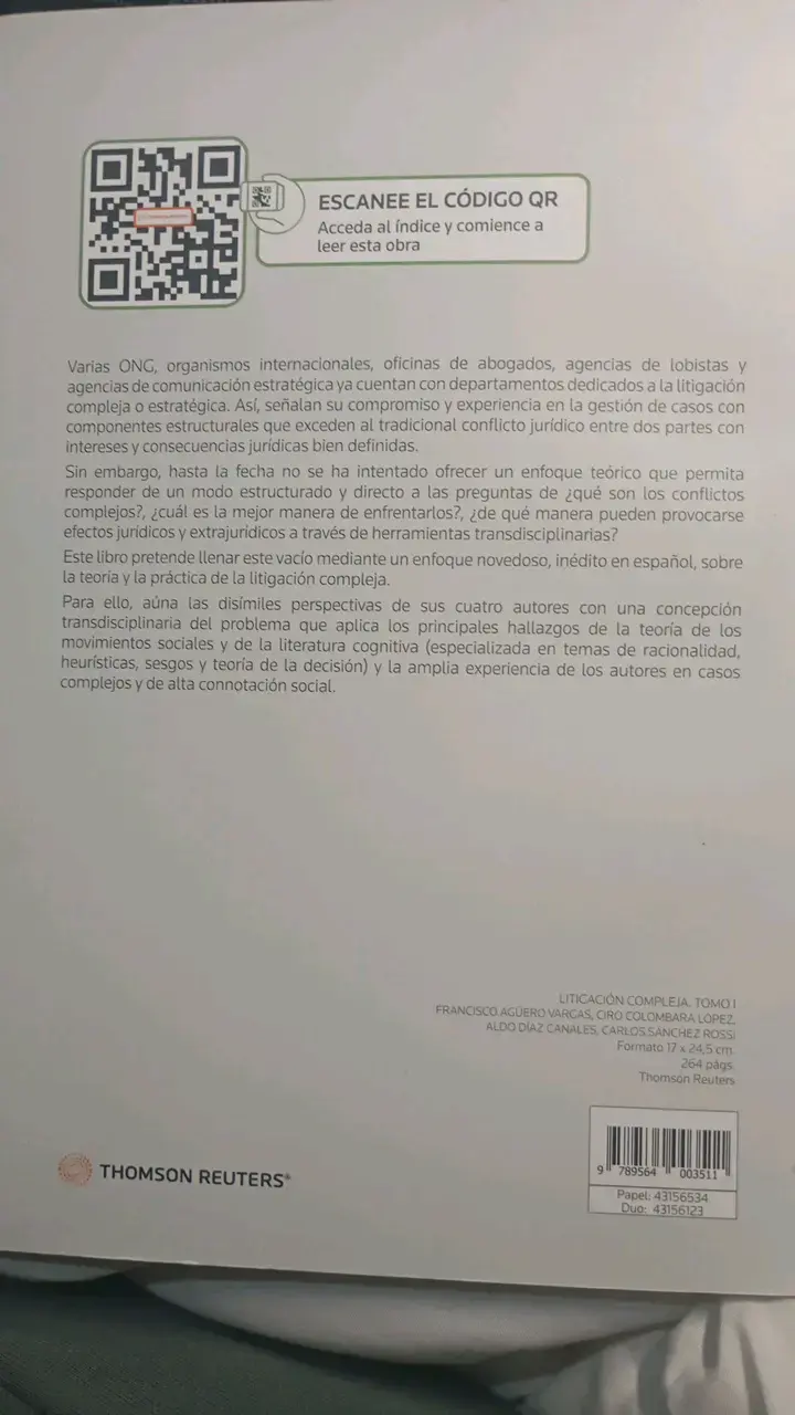 Libro Litigación Compleja de Thomson Reuters - 2