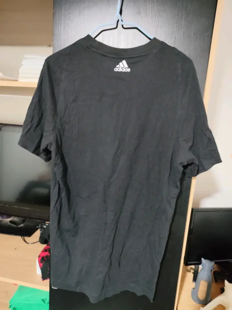 Polera Negra Adidas Logo Grande - 2
