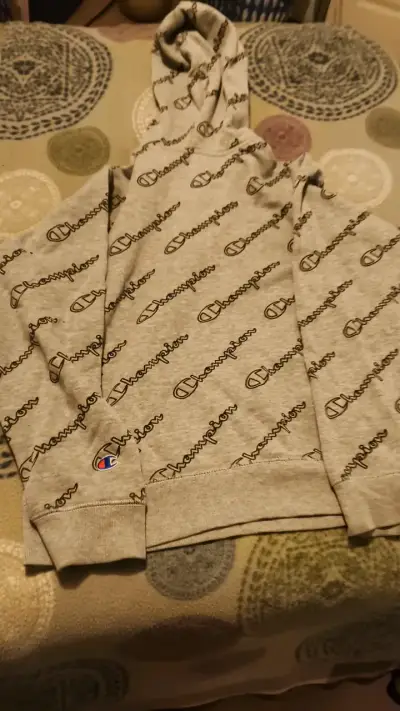 Polerón con capucha Champion gris - miniatura 2
