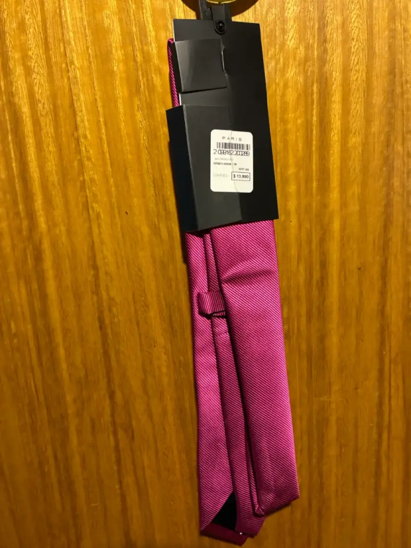 Corbata Fucsia Arrow Elegante - 2