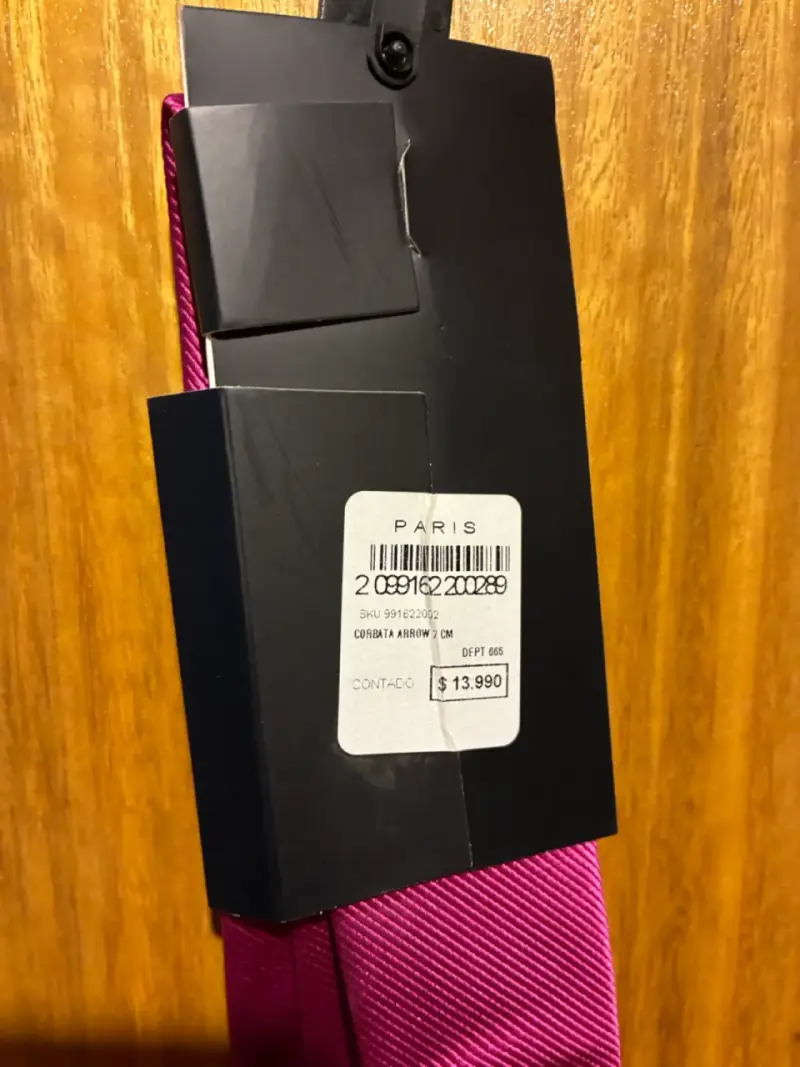 Corbata Fucsia Arrow Elegante - 3