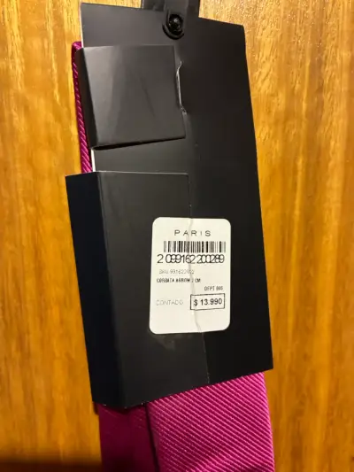 Corbata Fucsia Arrow Elegante - miniatura 3