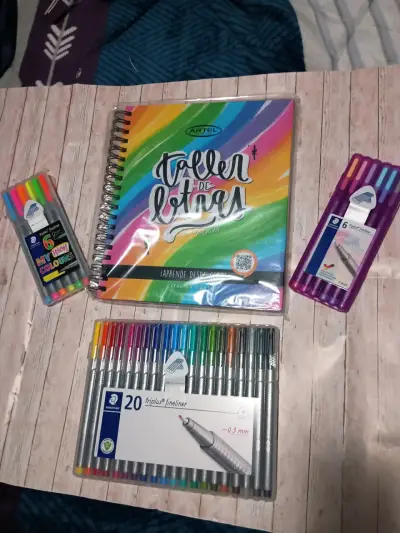 Set de Escritura Artel y Stabilo con Cuaderno de Letras - miniatura 4