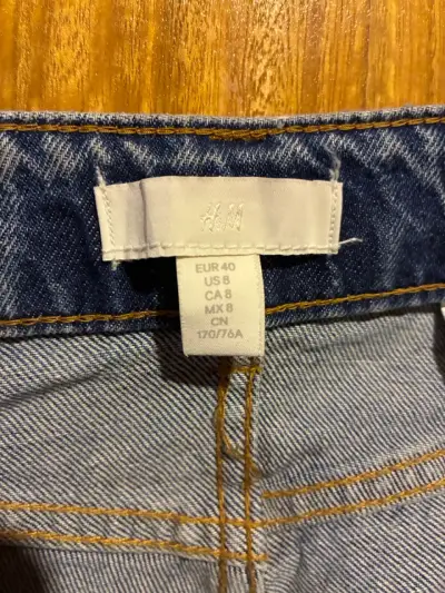 Jeans azules rotos para mujer H&M talla 40 - miniatura 3