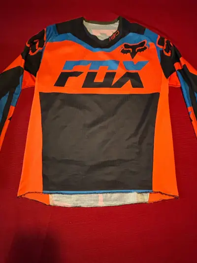 Tricota Jersey Fox Racing M naranja y azul - miniatura 1