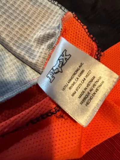 Tricota Jersey Fox Racing M naranja y azul - miniatura 2