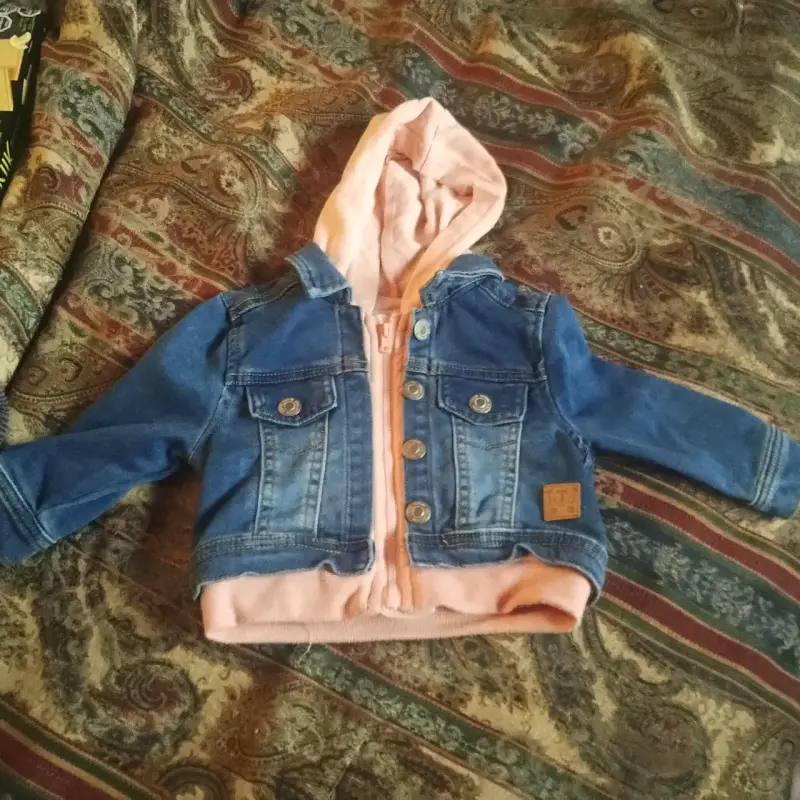 Chaqueta de mezclilla para bebé Tibor talla 6 meses - 2