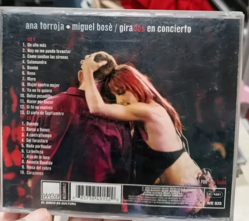 CD Ana Torroja y Miguel Bosé - Girados en Concierto - 2