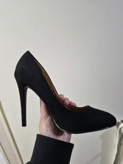 Zapatos de Tacón Alto Negros 37 Via uno - miniatura 2