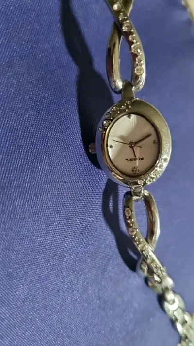 Reloj de Pulsera Fossil Plateado con Cristales - miniatura 6