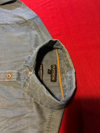 Camisa mezclilla celeste Potros Cadiz  hombre M - miniatura 2