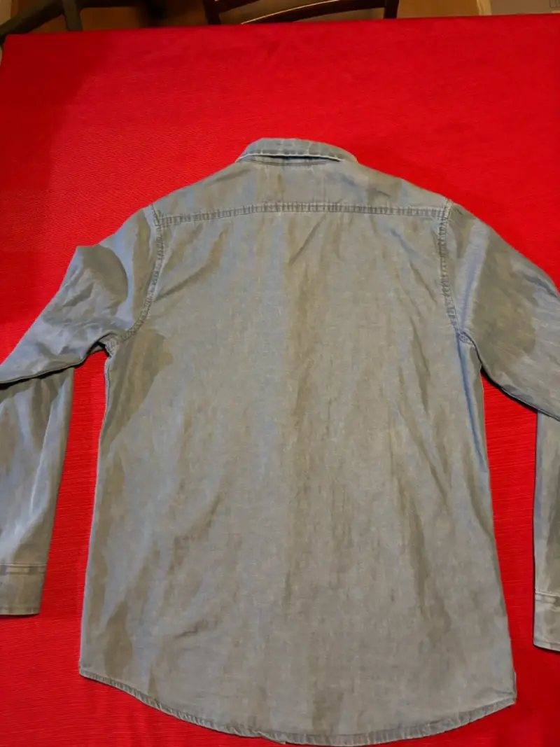 Camisa mezclilla celeste Potros Cadiz  hombre M - 4