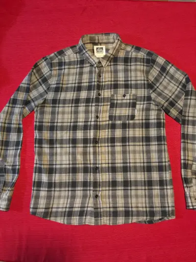 Camisa de franela a cuadros Reef M Verde negro - miniatura 4