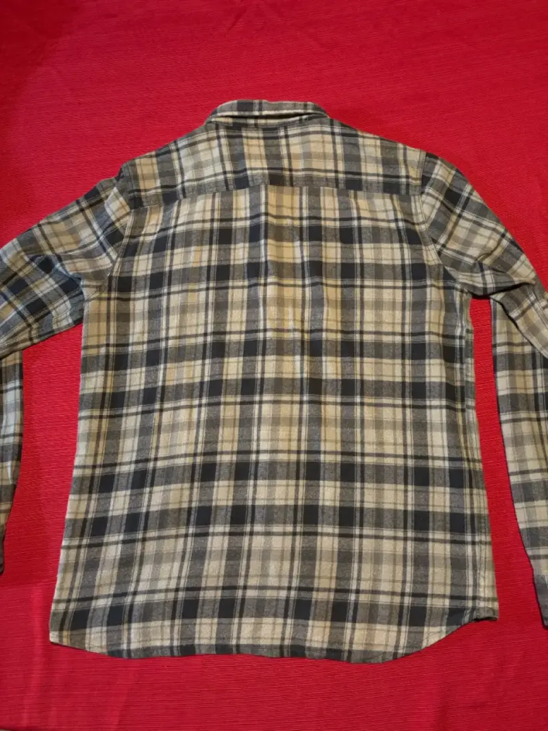 Camisa de franela a cuadros Reef M Verde negro - 5