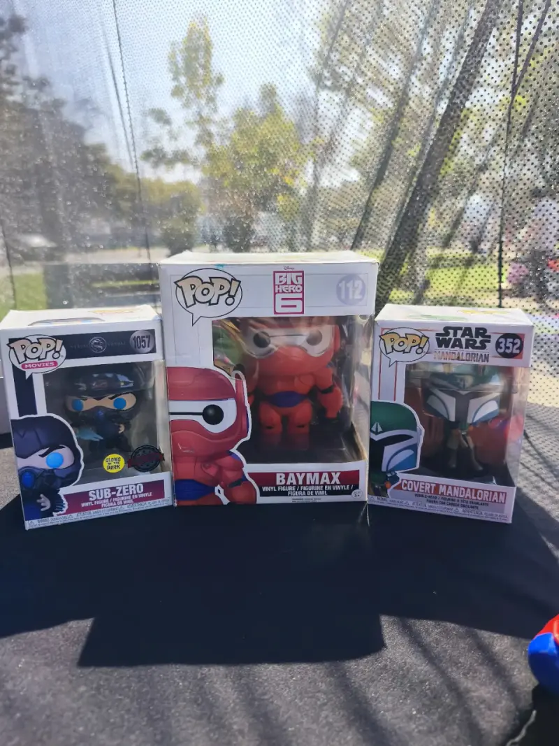 Set de Figuras Funko Pop Baymax, Sub-Zero y Mandalorian - 1