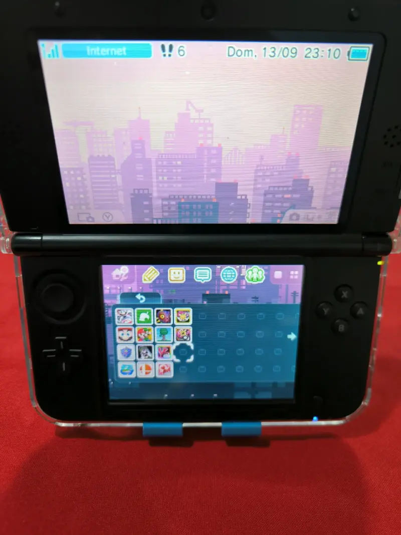 Nintendo 3DS XL Azul con Negro + 32GB + 14 Juegos - 3