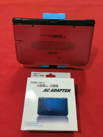 Nintendo 3DS XL Roja con Negro + 32GB + 14 Juegos - miniatura 2