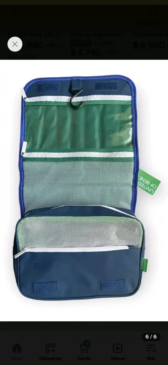 Neceser de viaje azul BENETTON - 5