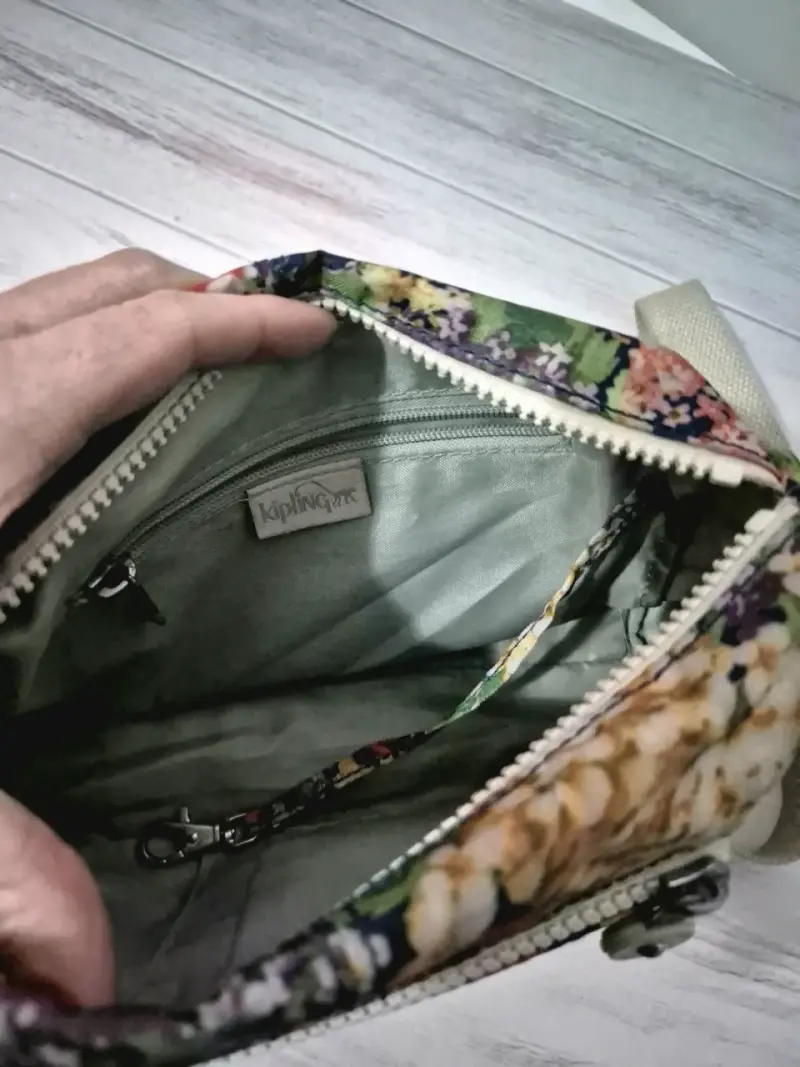 Bolso Crossbody Kipling estampado Garden Party - 3