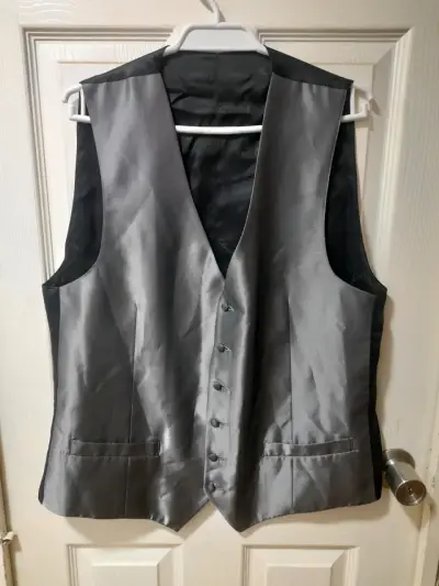 Conjunto de traje gris 3 piezas talla 56 - miniatura 1
