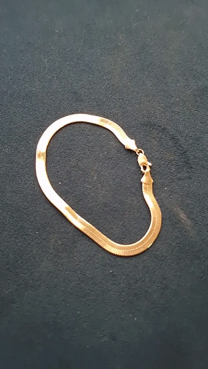 Pulsera de plata estilo serpiente