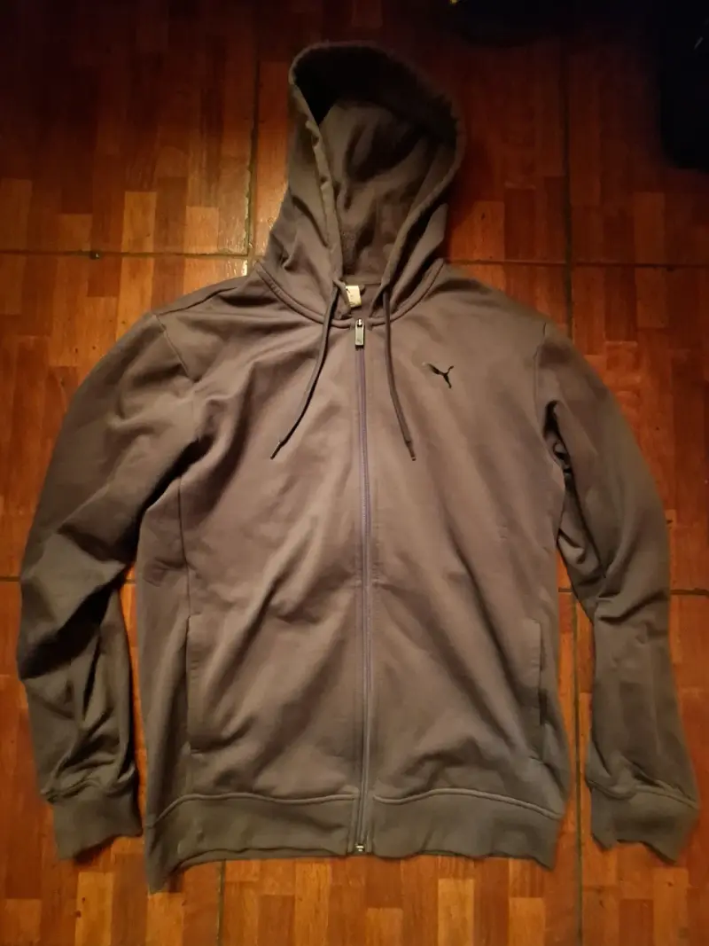 Polerón con capucha gris Puma para hombre - 1