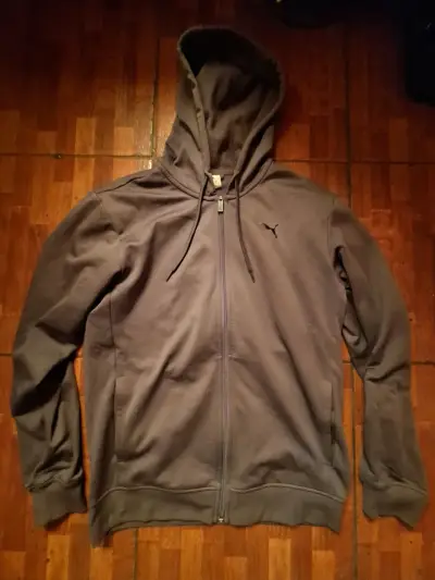 Polerón con capucha gris Puma para hombre - miniatura 1