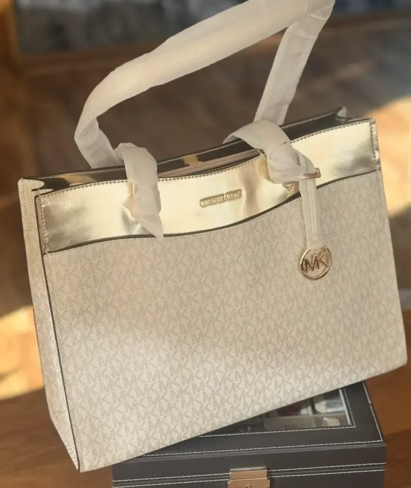 Tote Michael Kors Jet Set Travel Pale Gold LG - 6